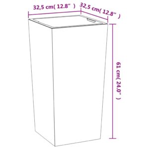 Lovelis su išimamu įdėklu, antracito, 21/49l, PP