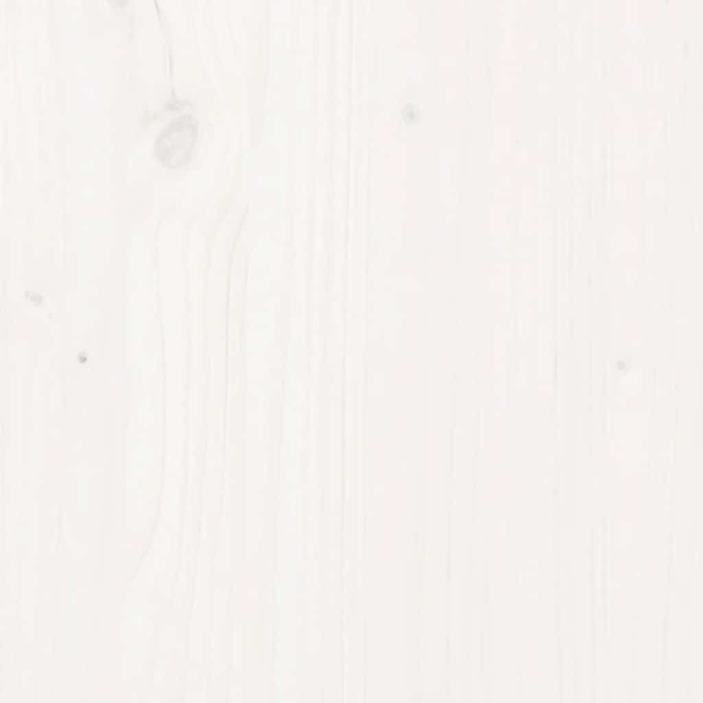 Sodo lovelis, baltas, 70x70x70cm, pušies medienos masyvas Sodo lovelis, baltas, 70x70x70cm, pušies medienos masyvas - Image 10