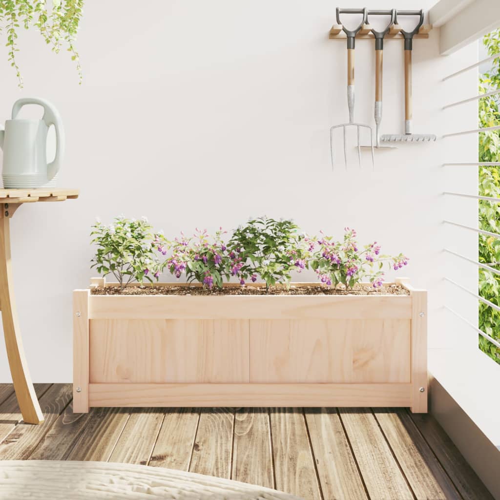 Sodo lovelis, 90x31x31cm, pušies medienos masyvas Sodo lovelis, 90x31x31cm, pušies medienos masyvas - Image 3