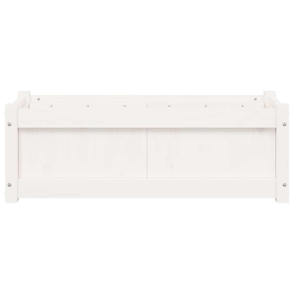 Sodo loveliai, 2vnt., baltos spalvos, pušies medienos masyvas Sodo loveliai, 2vnt., baltos spalvos, pušies medienos masyvas - Image 6