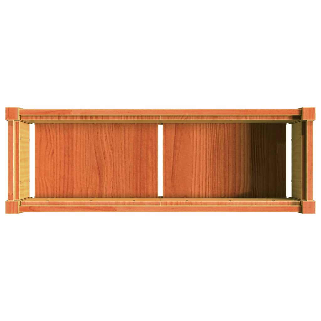 Sodo lovelis, vaško rudas, 90x31x31cm, pušies medienos masyvas Sodo lovelis, vaško rudas, 90x31x31cm, pušies medienos masyvas - Image 8