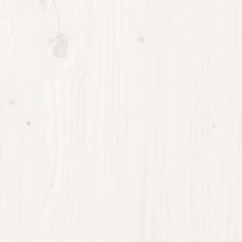 Sodo lovelis, baltas, 90x50x70cm, pušies medienos masyvas Sodo lovelis, baltas, 90x50x70cm, pušies medienos masyvas - Image 10