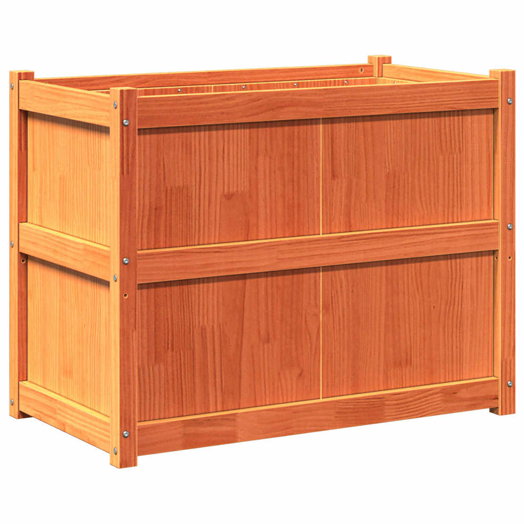 Sodo lovelis, vaško rudas, 90x50x70cm, pušies medienos masyvas Sodo lovelis, vaško rudas, 90x50x70cm, pušies medienos masyvas - Image 7
