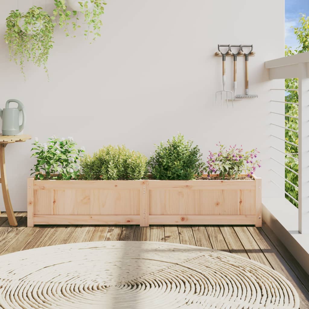 Sodo lovelis, 150x31x31cm, pušies medienos masyvas Sodo lovelis, 150x31x31cm, pušies medienos masyvas - Image 3