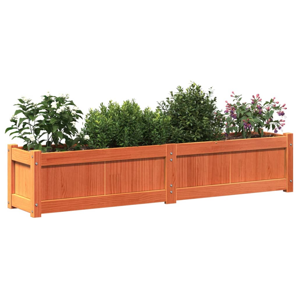 Sodo lovelis, vaško rudas, 150x31x31cm, pušies medienos masyvas Sodo lovelis, vaško rudas, 150x31x31cm, pušies medienos masyvas - Image 4