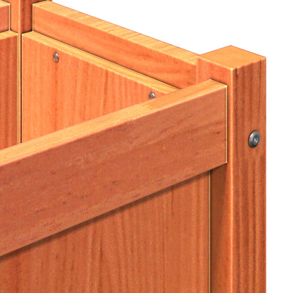 Sodo lovelis, vaško rudas, 150x31x31cm, pušies medienos masyvas Sodo lovelis, vaško rudas, 150x31x31cm, pušies medienos masyvas - Image 9