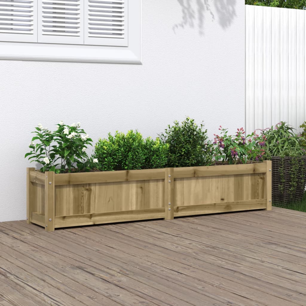 Sodo lovelis, 150x31x31cm, impregnuota pušies mediena Sodo lovelis, 150x31x31cm, impregnuota pušies mediena - Image 2