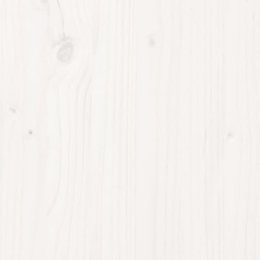 Sodo lovelis, baltas, 150x50x50cm, pušies medienos masyvas Sodo lovelis, baltas, 150x50x50cm, pušies medienos masyvas - Image 10