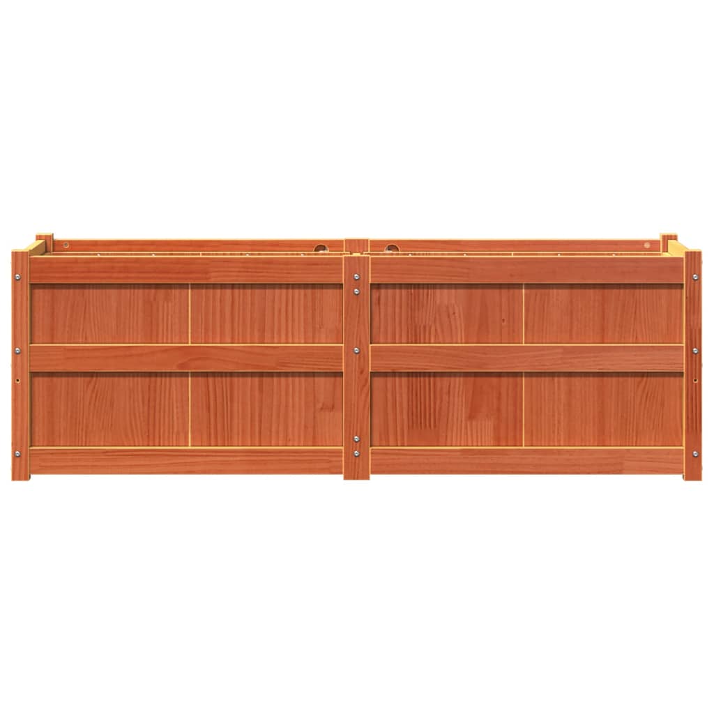 Sodo lovelis, vaško rudas, 150x50x50cm, pušies medienos masyvas Sodo lovelis, vaško rudas, 150x50x50cm, pušies medienos masyvas - Image 5