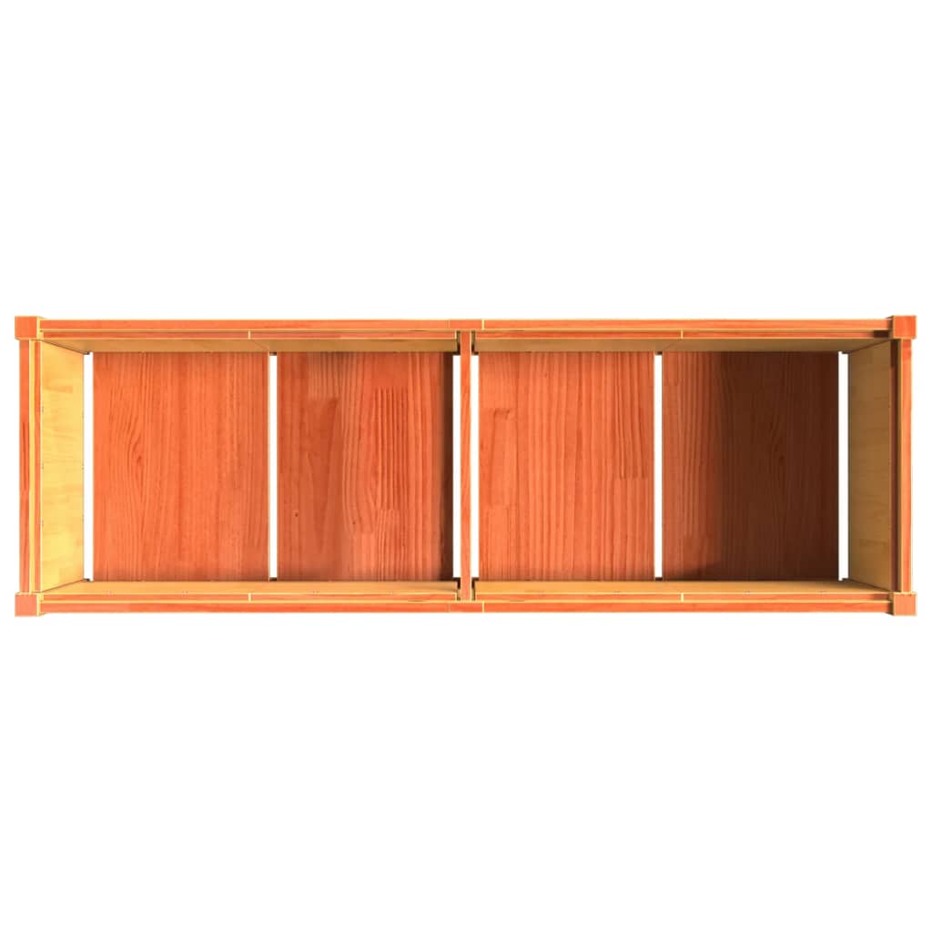 Sodo lovelis, vaško rudas, 150x50x50cm, pušies medienos masyvas Sodo lovelis, vaško rudas, 150x50x50cm, pušies medienos masyvas - Image 8