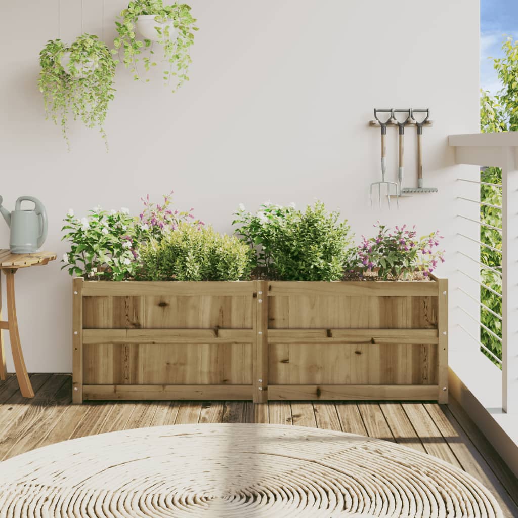 Sodo lovelis, 150x50x50cm, impregnuota pušies mediena Sodo lovelis, 150x50x50cm, impregnuota pušies mediena - Image 3