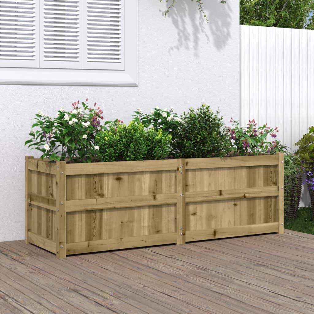 Sodo lovelis, 150x50x50cm, impregnuota pušies mediena Sodo lovelis, 150x50x50cm, impregnuota pušies mediena - Image 2