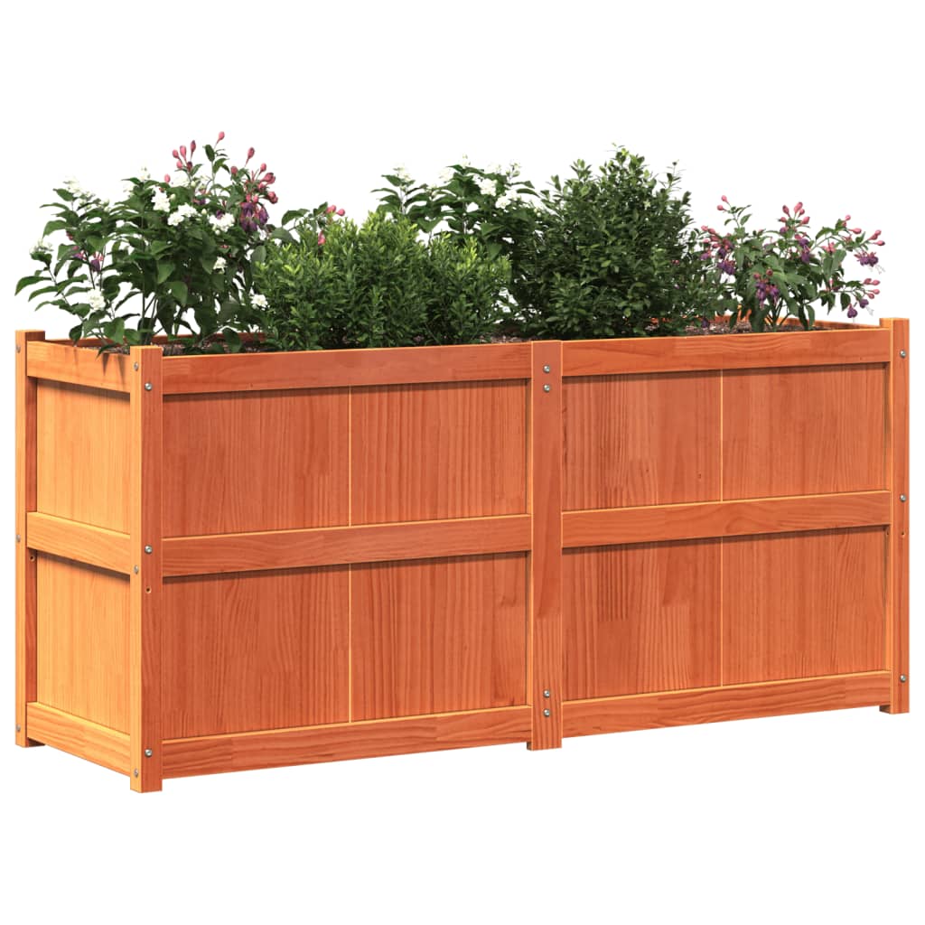 Sodo lovelis, vaško rudas, 150x50x70cm, pušies medienos masyvas Sodo lovelis, vaško rudas, 150x50x70cm, pušies medienos masyvas - Image 4
