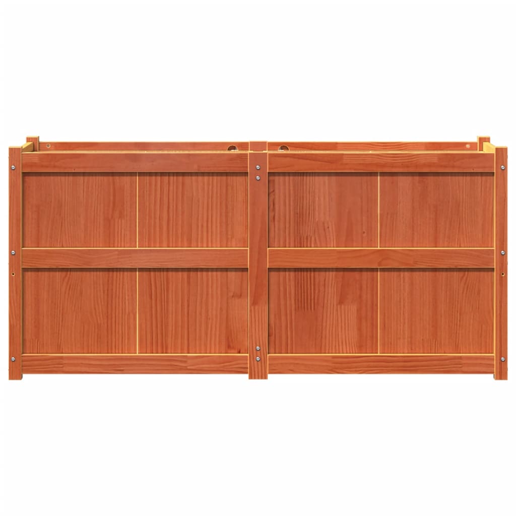 Sodo lovelis, vaško rudas, 150x50x70cm, pušies medienos masyvas Sodo lovelis, vaško rudas, 150x50x70cm, pušies medienos masyvas - Image 5