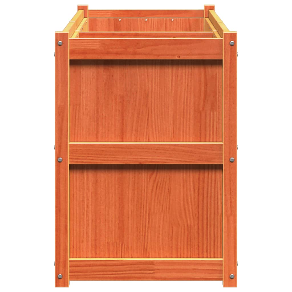 Sodo lovelis, vaško rudas, 150x50x70cm, pušies medienos masyvas Sodo lovelis, vaško rudas, 150x50x70cm, pušies medienos masyvas - Image 6