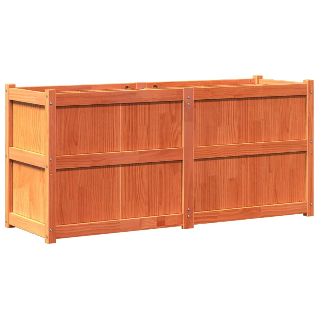 Sodo lovelis, vaško rudas, 150x50x70cm, pušies medienos masyvas Sodo lovelis, vaško rudas, 150x50x70cm, pušies medienos masyvas - Image 7