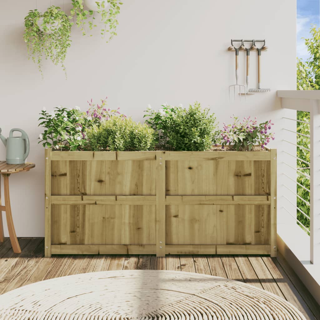 Sodo lovelis, 150x50x70cm, impregnuota pušies mediena Sodo lovelis, 150x50x70cm, impregnuota pušies mediena - Image 3