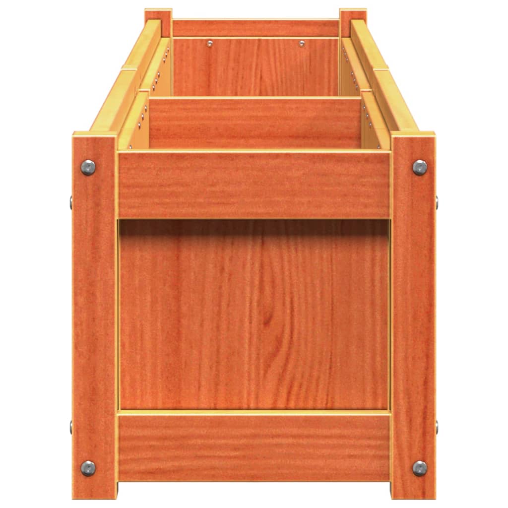 Sodo lovelis, vaško rudas, 180x31x31cm, pušies medienos masyvas Sodo lovelis, vaško rudas, 180x31x31cm, pušies medienos masyvas - Image 6