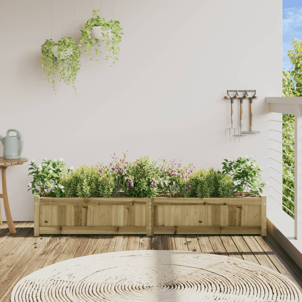 Sodo lovelis, 180x31x31cm, impregnuota pušies mediena Sodo lovelis, 180x31x31cm, impregnuota pušies mediena - Image 3