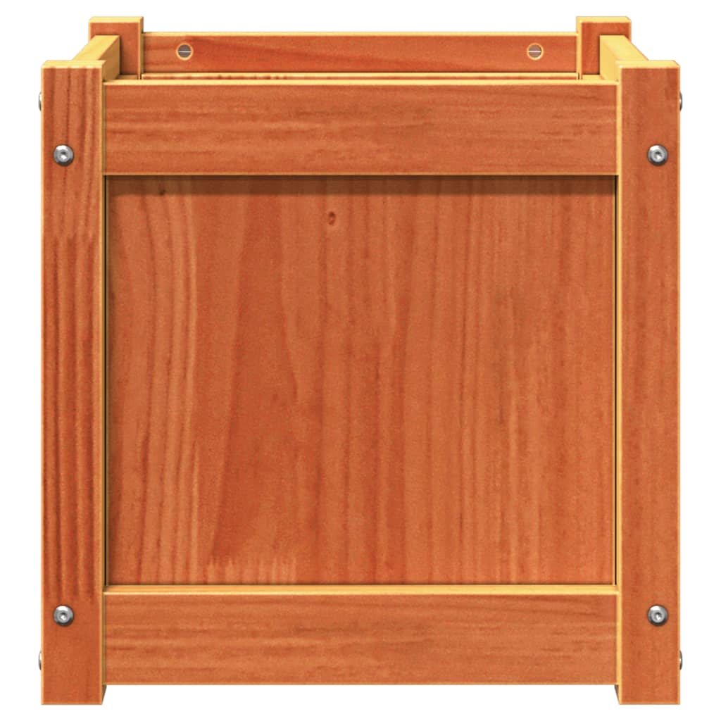 Sodo lovelis, vaško rudas, 40x40x40cm, pušies medienos masyvas Sodo lovelis, vaško rudas, 40x40x40cm, pušies medienos masyvas - Image 5
