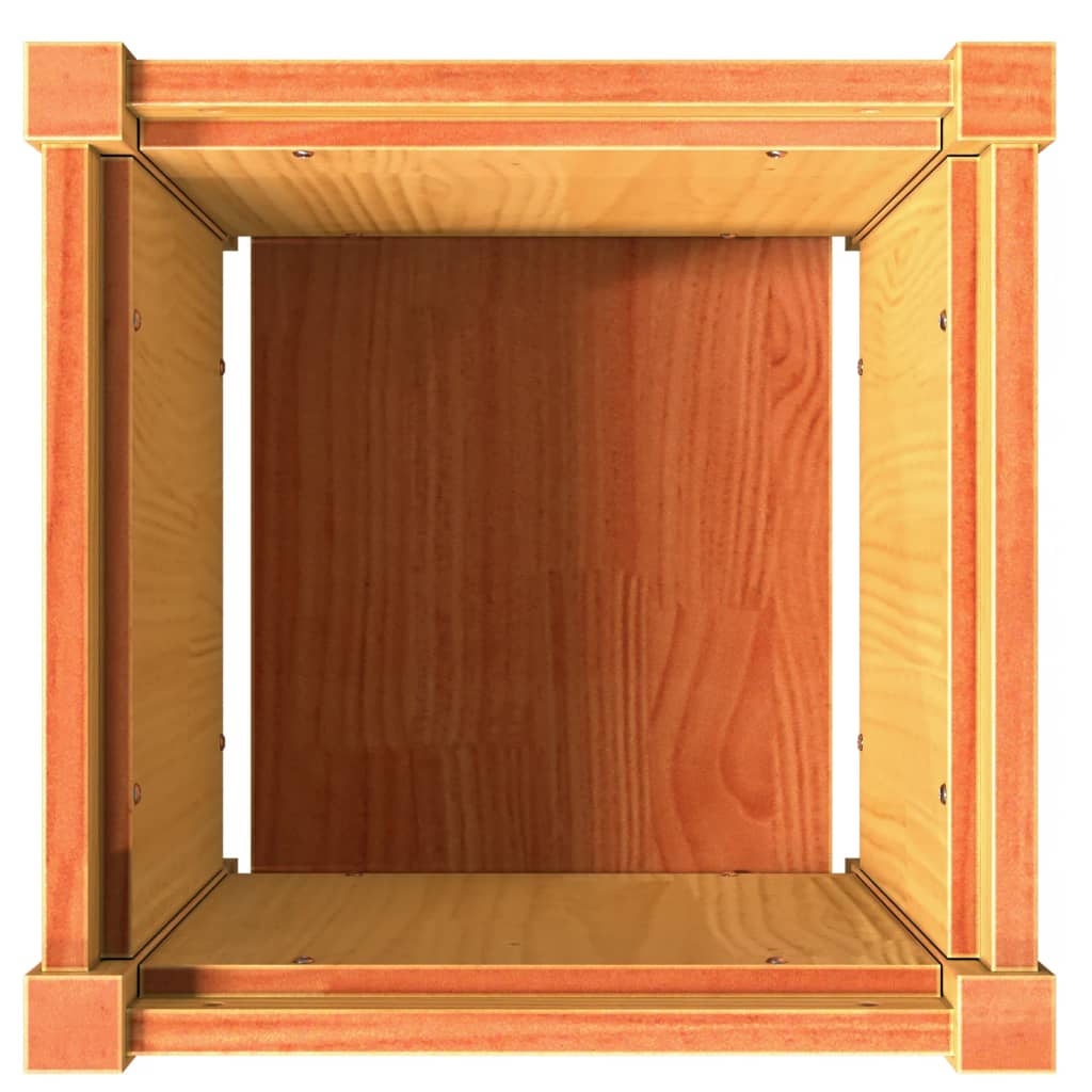 Sodo lovelis, vaško rudas, 40x40x40cm, pušies medienos masyvas Sodo lovelis, vaško rudas, 40x40x40cm, pušies medienos masyvas - Image 8