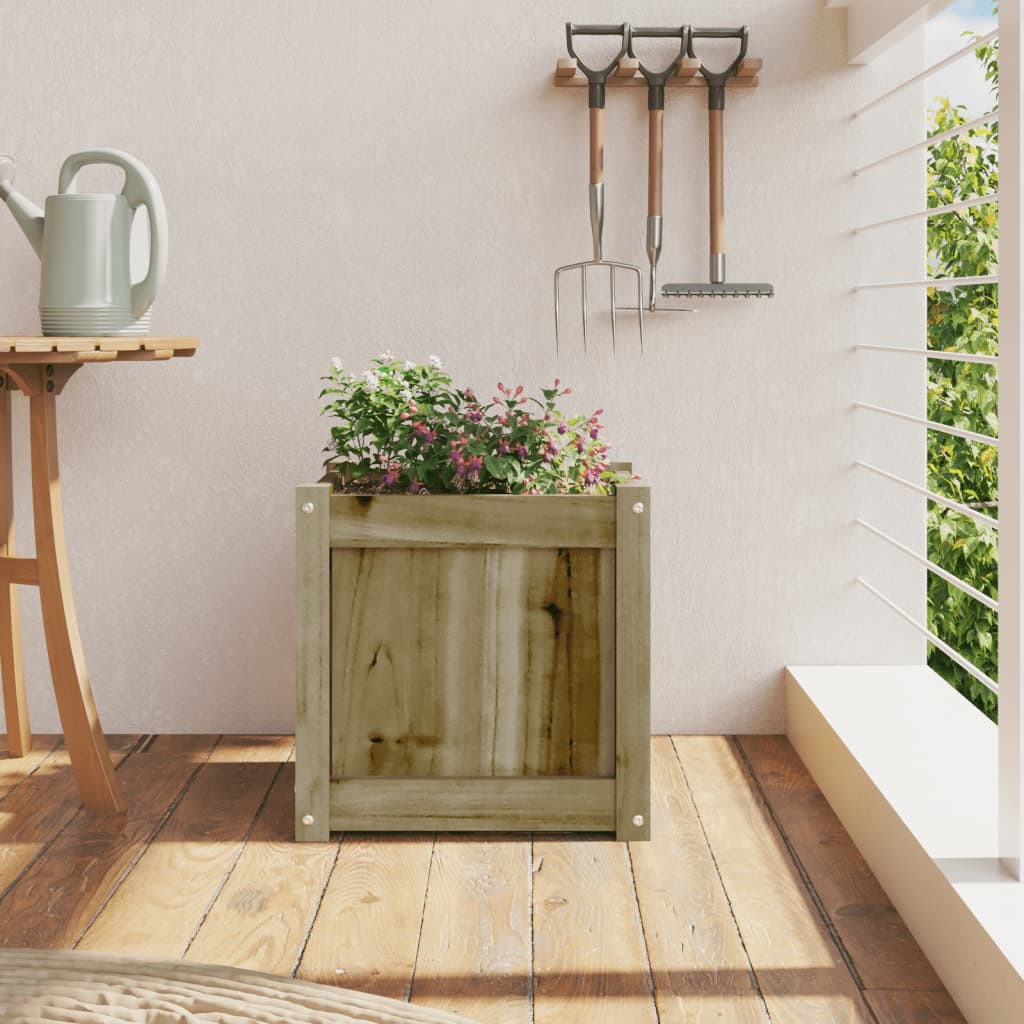 Sodo lovelis, 40x40x40 cm, impregnuota pušies mediena Sodo lovelis, 40x40x40 cm, impregnuota pušies mediena - Image 3
