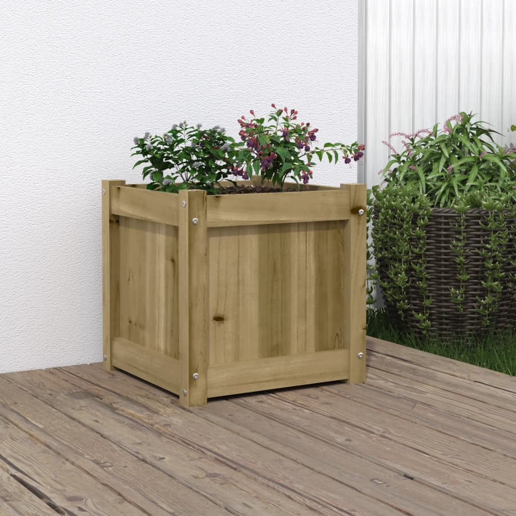 Sodo lovelis, 40x40x40 cm, impregnuota pušies mediena Sodo lovelis, 40x40x40 cm, impregnuota pušies mediena - Image 2