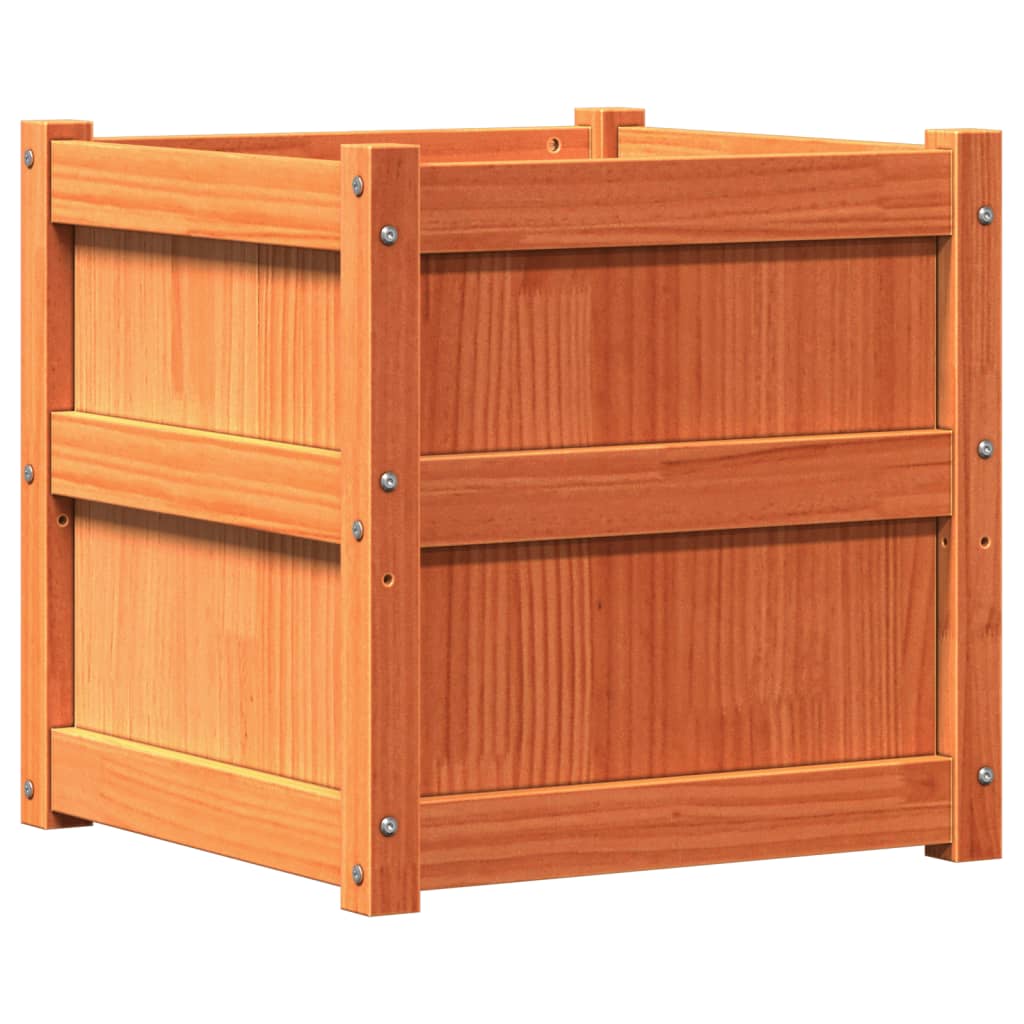 Sodo lovelis, vaško rudas, 50x50x50cm, pušies medienos masyvas Sodo lovelis, vaško rudas, 50x50x50cm, pušies medienos masyvas - Image 7