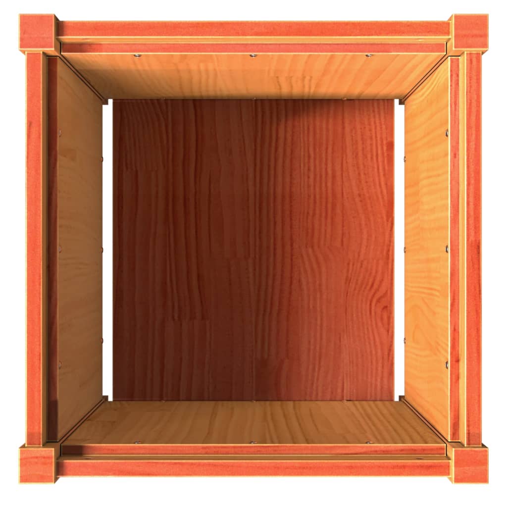 Sodo lovelis, vaško rudas, 50x50x50cm, pušies medienos masyvas Sodo lovelis, vaško rudas, 50x50x50cm, pušies medienos masyvas - Image 8