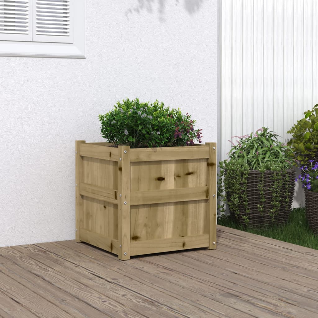 Sodo lovelis, 50x50x50cm, impregnuota pušies mediena Sodo lovelis, 50x50x50cm, impregnuota pušies mediena - Image 2