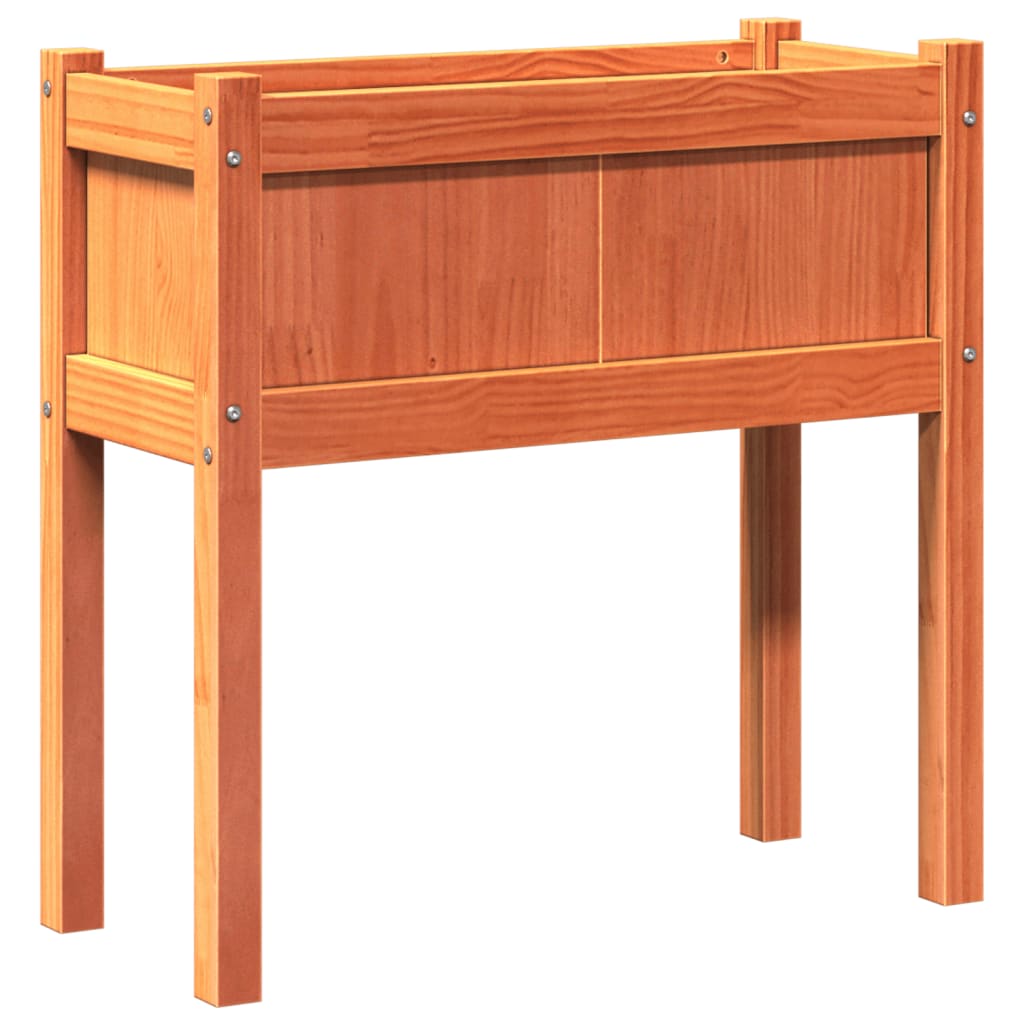 Sodo lovelis su kojelėmis, vaško rudas, 70x31x70cm, pušis Sodo lovelis su kojelėmis, vaško rudas, 70x31x70cm, pušis - Image 7