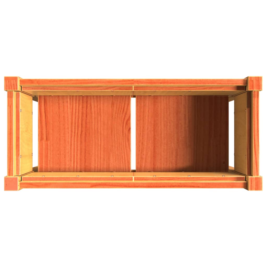 Sodo lovelis su kojelėmis, vaško rudas, 70x31x70cm, pušis Sodo lovelis su kojelėmis, vaško rudas, 70x31x70cm, pušis - Image 8