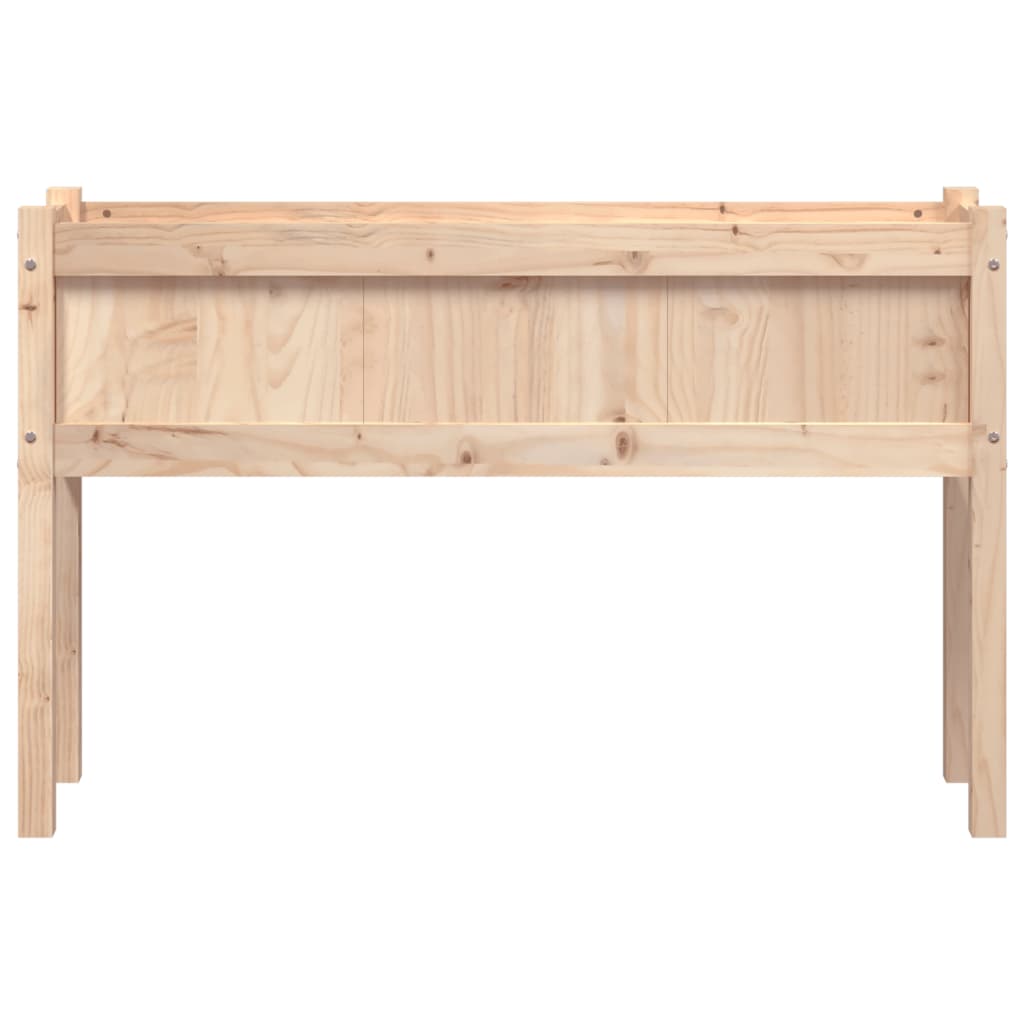 Sodo lovelis su kojelėmis, 110x31x70cm, pušies medienos masyvas Sodo lovelis su kojelėmis, 110x31x70cm, pušies medienos masyvas - Image 5