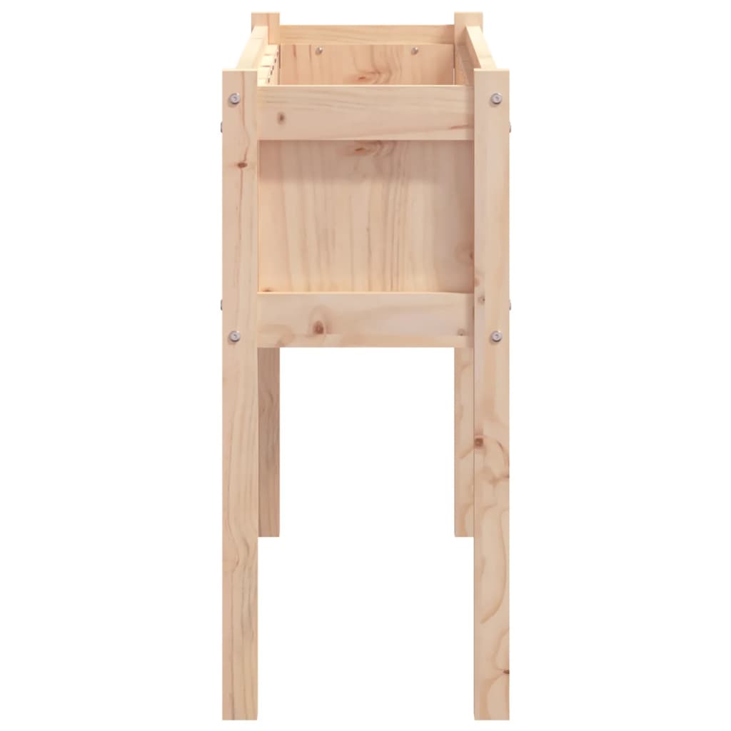Sodo lovelis su kojelėmis, 110x31x70cm, pušies medienos masyvas Sodo lovelis su kojelėmis, 110x31x70cm, pušies medienos masyvas - Image 6