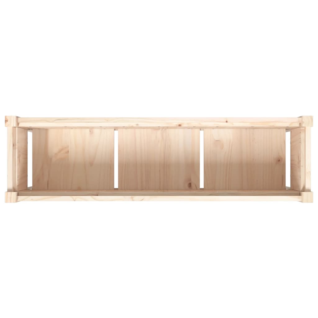 Sodo lovelis su kojelėmis, 110x31x70cm, pušies medienos masyvas Sodo lovelis su kojelėmis, 110x31x70cm, pušies medienos masyvas - Image 8