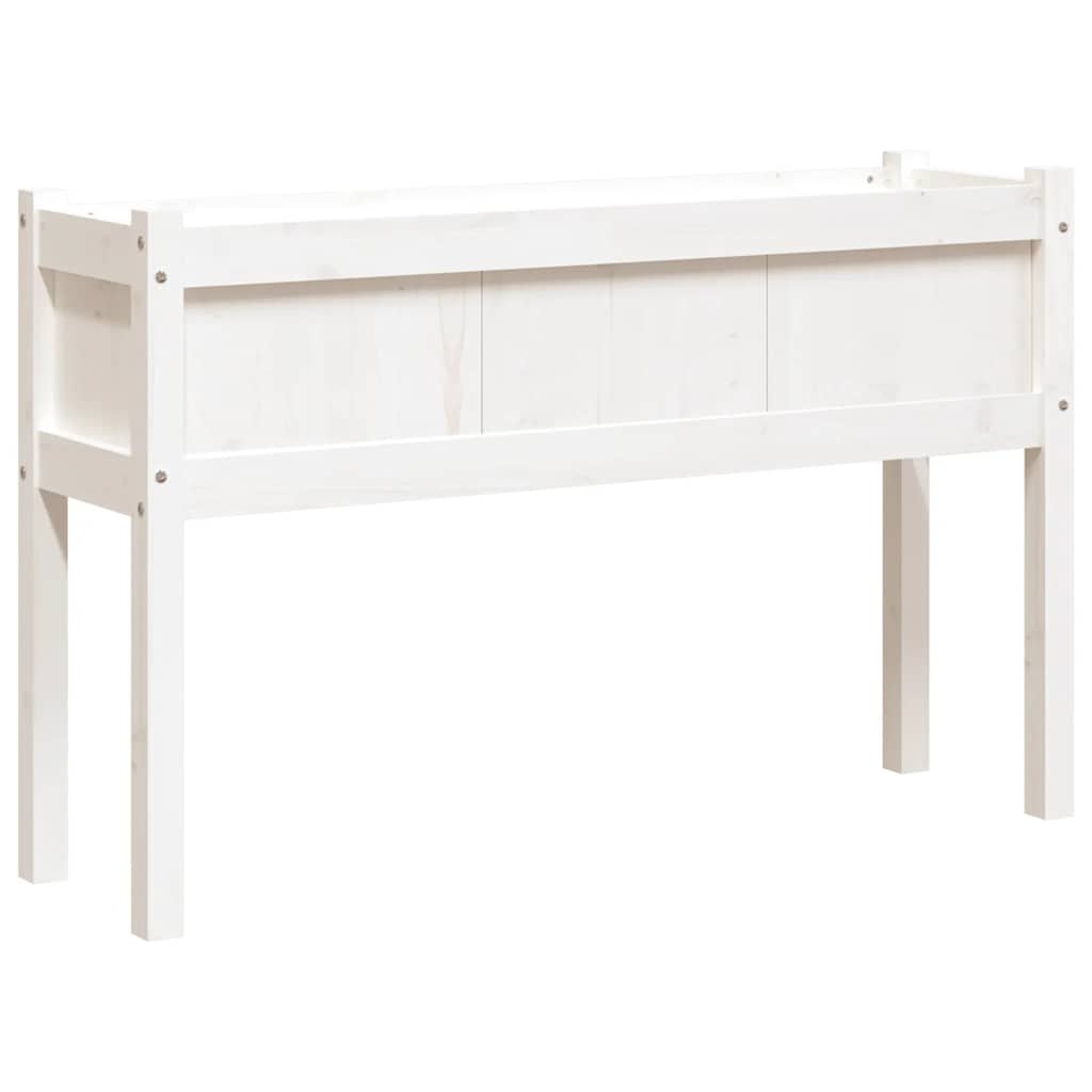 Sodo loveliai su kojelėmis, 2vnt., balti, pušies masyvas Sodo loveliai su kojelėmis, 2vnt., balti, pušies masyvas - Image 7
