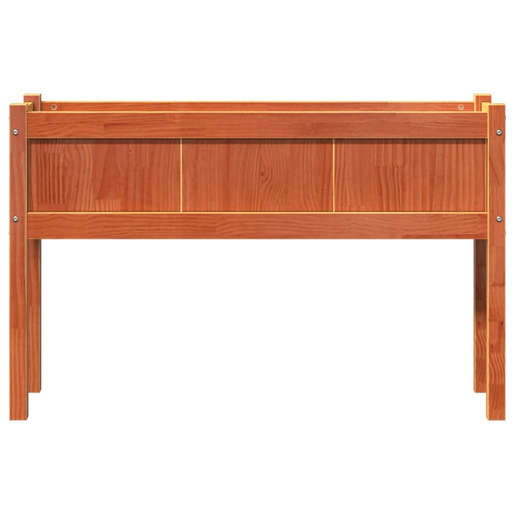 Sodo lovelis su kojelėmis, vaško rudas, 110x31x70cm, pušis Sodo lovelis su kojelėmis, vaško rudas, 110x31x70cm, pušis - Image 5