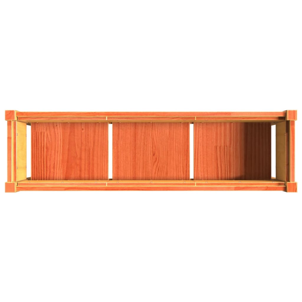 Sodo lovelis su kojelėmis, vaško rudas, 110x31x70cm, pušis Sodo lovelis su kojelėmis, vaško rudas, 110x31x70cm, pušis - Image 8