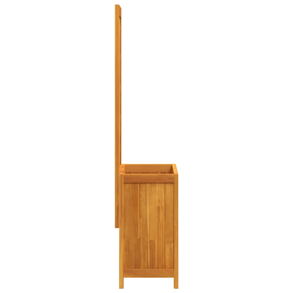 Lovelis su treliažu, 55×29,5x132cm, akacijos masyvas Lovelis su treliažu, 55x29,5x132cm, akacijos masyvas - Image 5