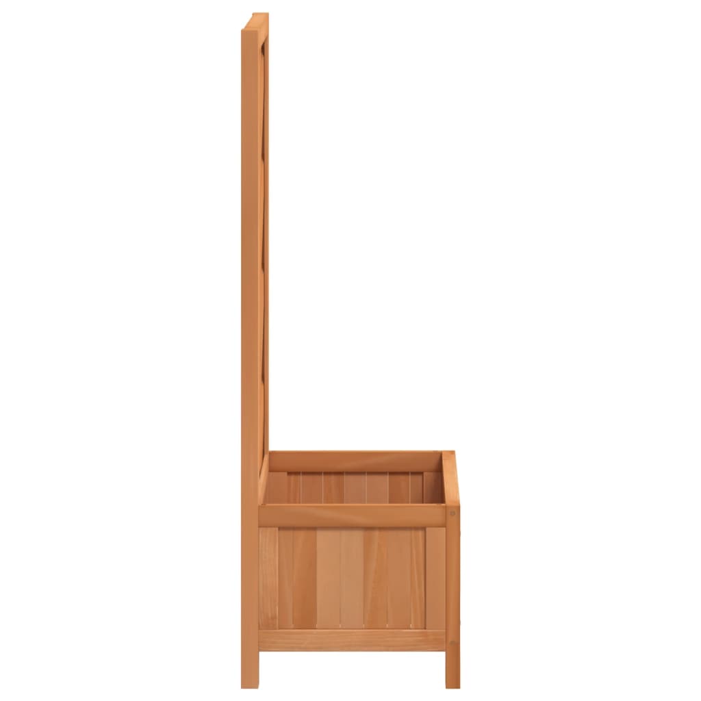 Vazonas su grotelėmis, rudas, 40x30x90cm, eglės medienos masyvas Vazonas su grotelėmis, rudas, 40x30x90cm, eglės medienos masyvas - Image 5