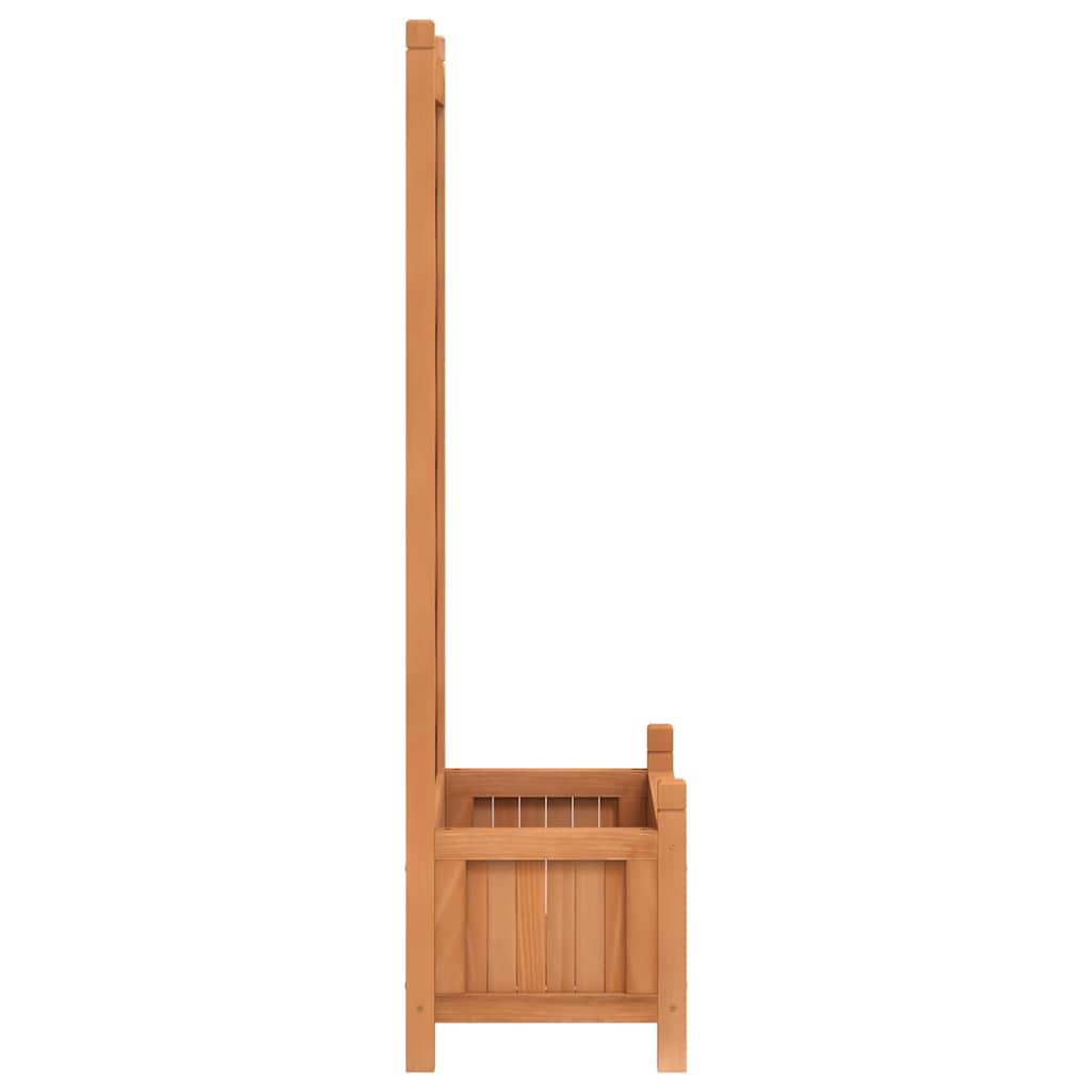 Vazonas su grotelėmis, rudas, 55×29,5x110cm, eglės medienos masyvas Vazonas su grotelėmis, rudas, 55x29,5x110cm, eglės medienos masyvas - Image 5