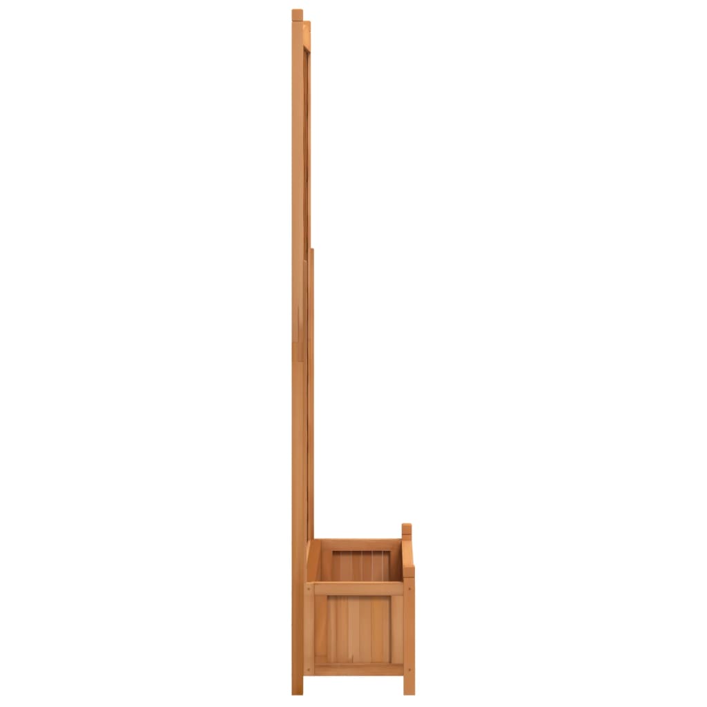 Vazonas su grotelėmis, rudas, 90x35x180cm, eglės medienos masyvas Vazonas su grotelėmis, rudas, 90x35x180cm, eglės medienos masyvas - Image 5