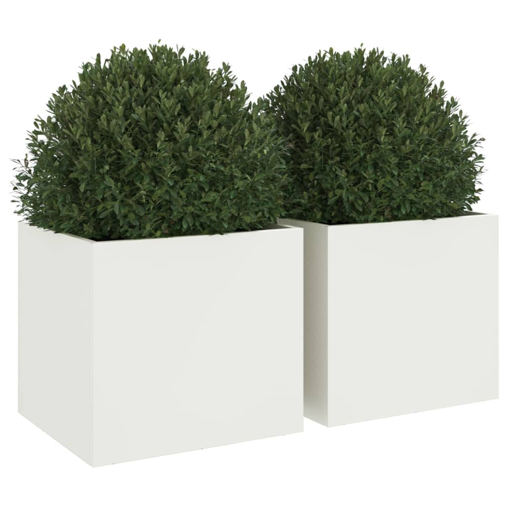 Loveliai, 2vnt., baltos spalvos, 32x30x29cm, plienas Loveliai, 2vnt., baltos spalvos, 32x30x29cm, plienas - Image 4