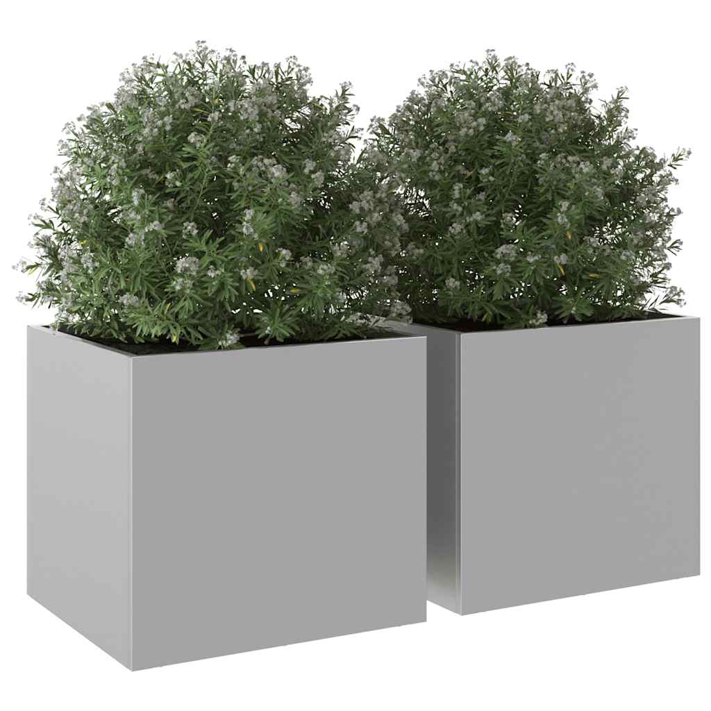 Loveliai, 2vnt., sidabriniai, 32x30x29cm, galvanizuotas plienas Loveliai, 2vnt., sidabriniai, 32x30x29cm, galvanizuotas plienas - Image 4