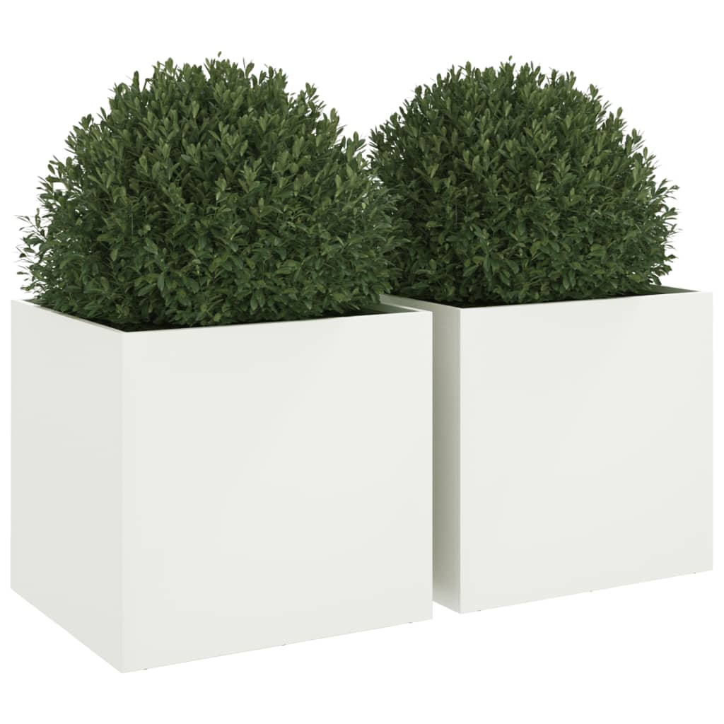 Loveliai, 2vnt., baltos spalvos, 49x47x46cm, plienas Loveliai, 2vnt., baltos spalvos, 49x47x46cm, plienas - Image 4