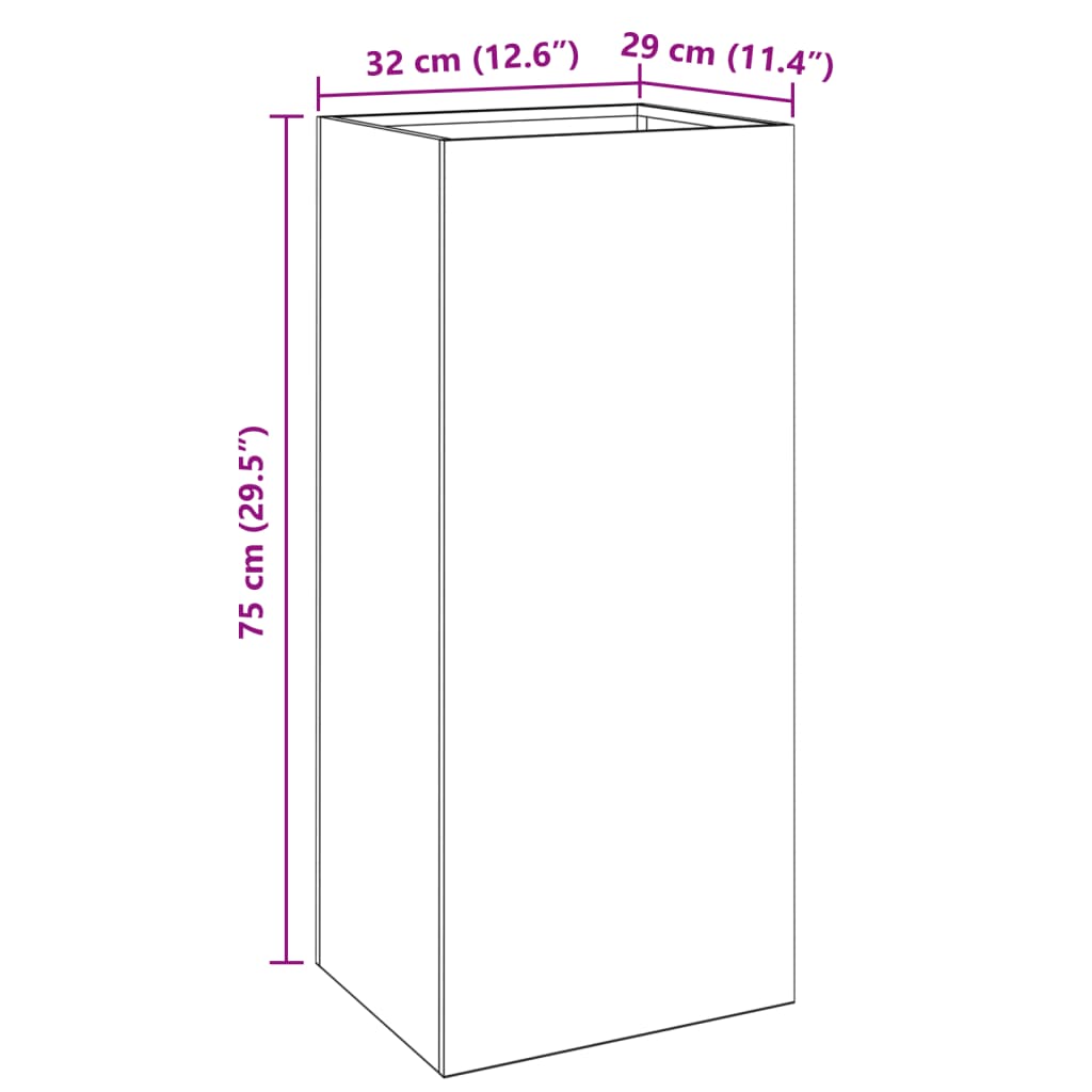 Lovelis, antracito spalvos, 32x29x75cm, plienas Lovelis, antracito spalvos, 32x29x75cm, plienas