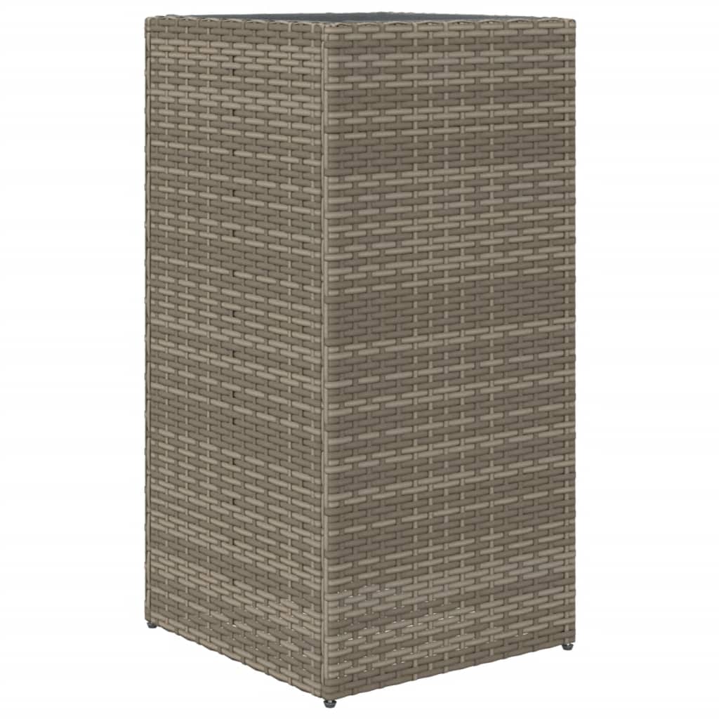Sodo loveliai, 2vnt., pilkos spalvos, 40x40x80cm, poliratanas Sodo loveliai, 2vnt., pilkos spalvos, 40x40x80cm, poliratanas - Image 8