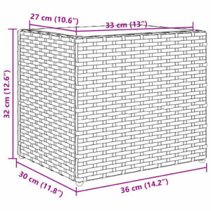 Sodo loveliai, 2vnt., juodos spalvos, 36x30x32cm, poliratanas