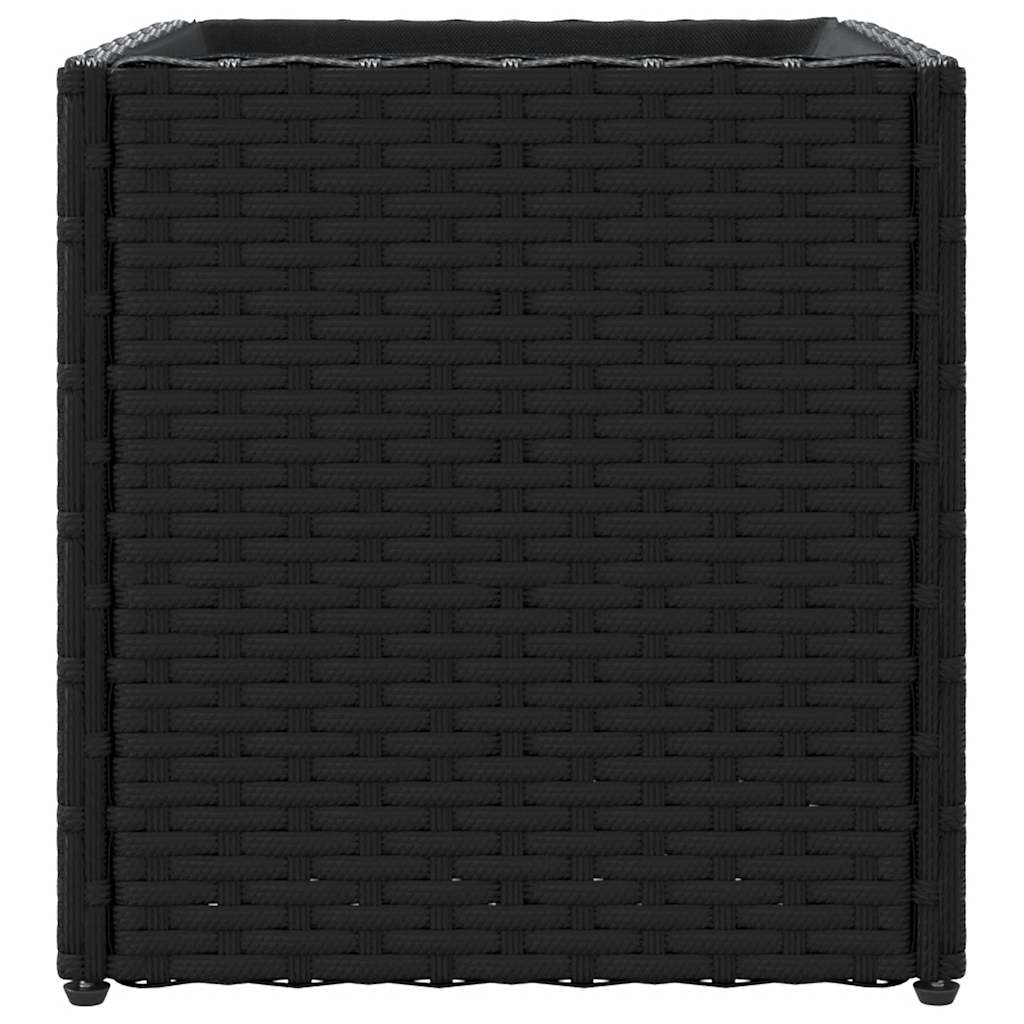 Sodo loveliai, 2vnt., juodos spalvos, 36x30x32cm, poliratanas Sodo loveliai, 2vnt., juodos spalvos, 36x30x32cm, poliratanas - Image 7