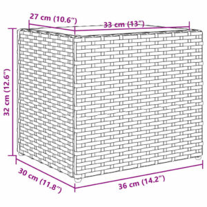 Sodo loveliai, 2vnt., pilkos spalvos, 36x30x32cm, poliratanas